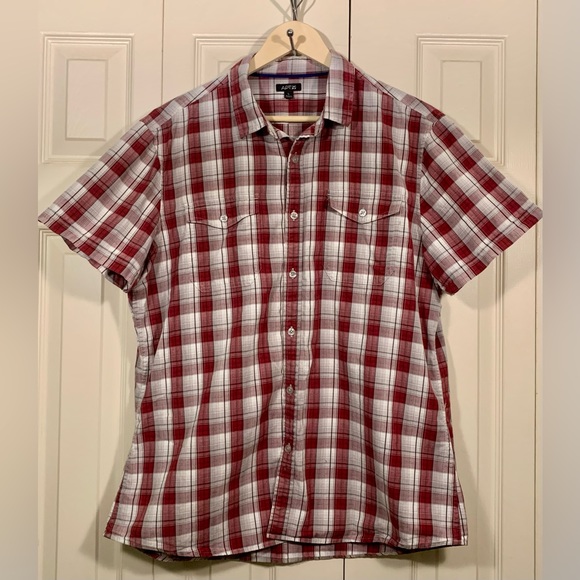 Apt. 9 Other - Men’s Red Plaid Short Sleeve Shirt